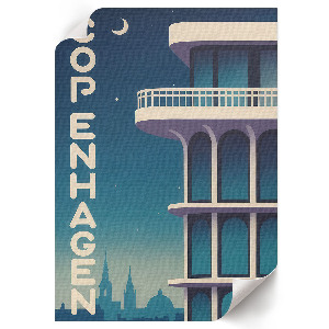 Art print Copenhagen at night