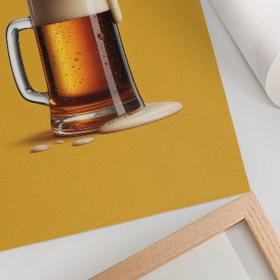 Decorative poster A mug of beer