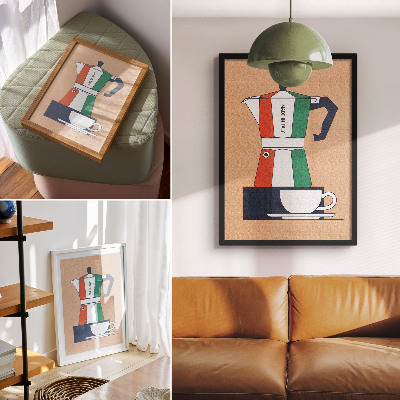Wall print Italian coffee