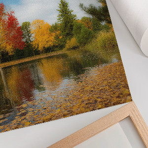 Art print Autumn lake