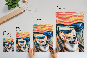 Decorative poster The Scream and the Dog