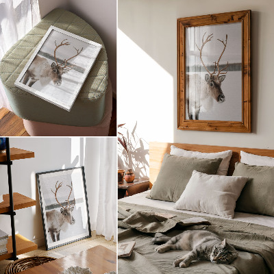 Poster Winter reindeer