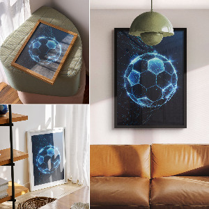 Futuristic ball wall print