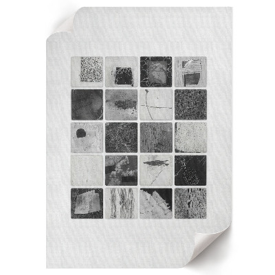 Wall art Black and white mosaic