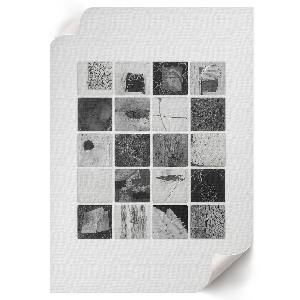 Black and white mosaic wall art