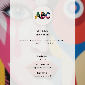 Wall art Colorful face