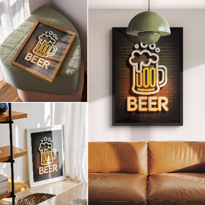 Poster Neon beer
