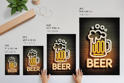 Poster Neon beer