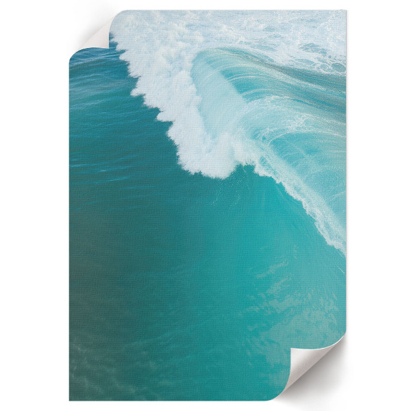 Wall art Turquoise waves