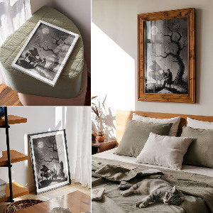 Art print Night music