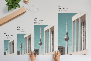 Decorative poster City tower