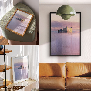 Poster Building in the clouds