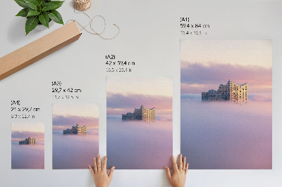 Poster Building in the clouds