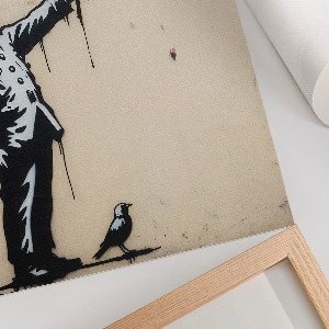 Art print showing graffiti on a wall