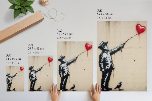 Art print showing graffiti on a wall