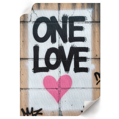 Wall art Love graffiti