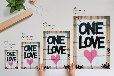 Wall art Love graffiti