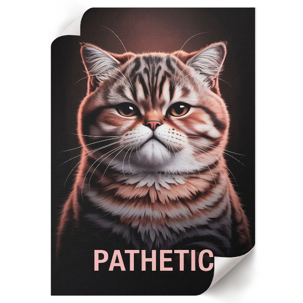 Art print Pathetic - cat