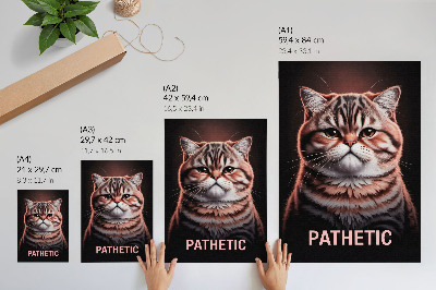 Art print Pathetic - cat