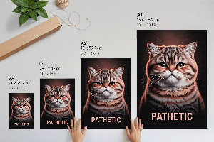 Art print Pathetic - cat
