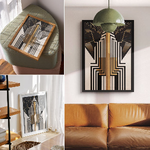 Wall art Art Deco