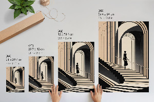 Wall print Monochromatic elegance