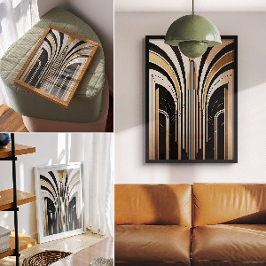 Decorative Art Deco poster