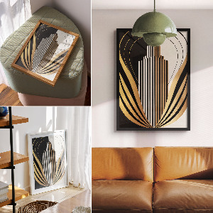 Poster in Art Deco style
