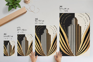 Poster in Art Deco style