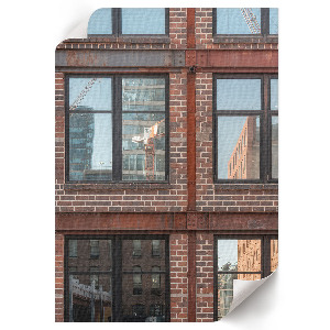 Wall print depicting urban architecture