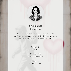 Art print Colorful portrait