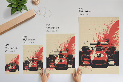 Wall print Racing emotions
