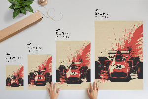 Wall print Racing emotions