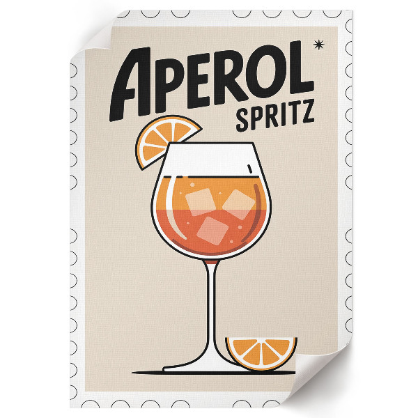 Art print featuring an Aperol Spritz