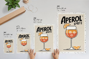Art print featuring an Aperol Spritz