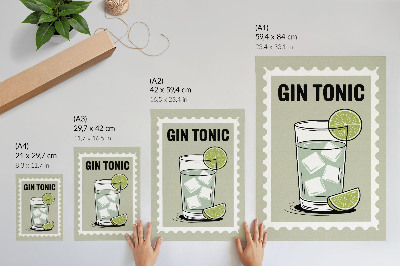 Decorative poster Gin Tonic