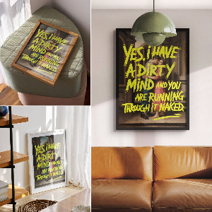 Modern art poster