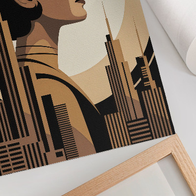 Wall print Art deco portrait