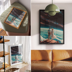 Art print Cosmic love