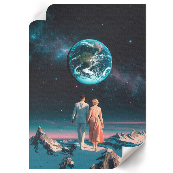 Decorative poster Space walk