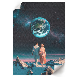 Decorative poster Space walk