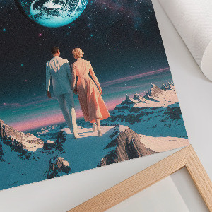 Decorative poster Space walk
