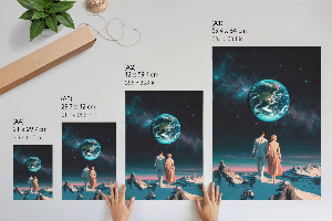 Decorative poster Space walk