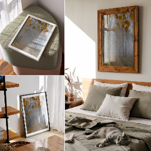 Autumn forest wall art print
