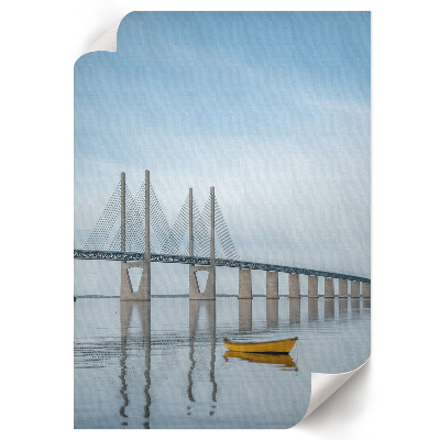 Art print Bridge and water
