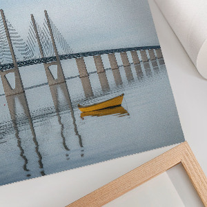 Art print Bridge and water