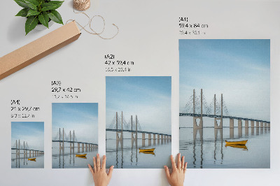 Art print Bridge and water