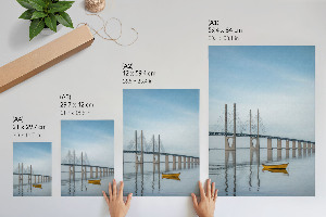 Art print Bridge and water