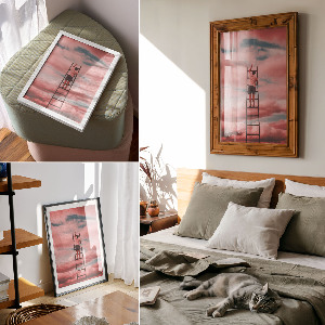 Decorative poster Journey to the sky