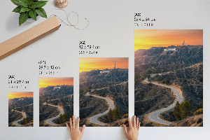 Poster featuring a Hollywood landscape